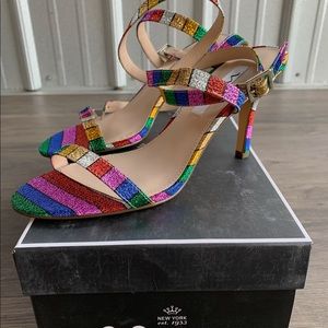 Nina Vanna Sandals, Rainbow edition! Size 8!
